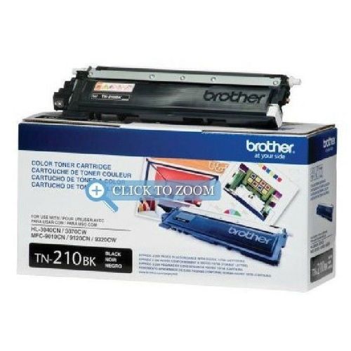 Brother TN-210BK Black OEM Toner Cartridge - Retail Packaging