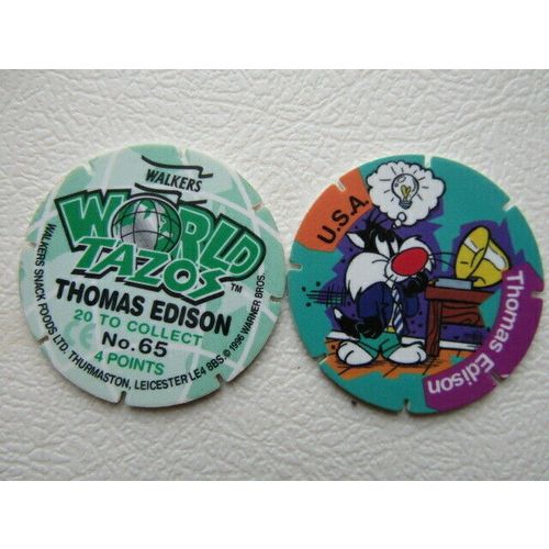 Walkers Looney Tunes 1996 World Tour Tazos SEALED Tazo Choice (e40)