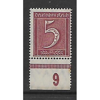 GERMANY 1921 5pf CLARET SG 153 U/M MINT#3