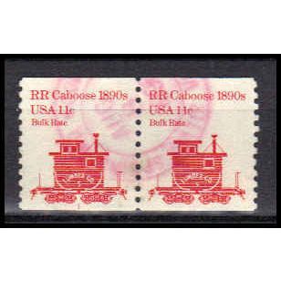 Used 1905 11c Railroad Caboose Very Fine CNP Left 1 PA0439