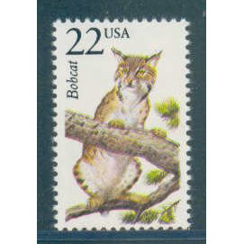 2332 22c Bobcat Fine MNH MA2863 (2)