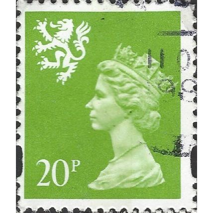 SCOTLAND, Queen Elizabeth II, Machin, apple-green 1997, 20p, #3