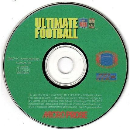 Ultimate Football Version 1.3 (PC-CD, 1994) - NEW CD in SLEEVE