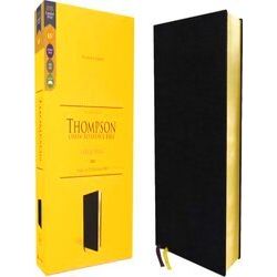 Kjv, Thompson Chain-Reference Bible, Large Print, European Bonded Leather, Black