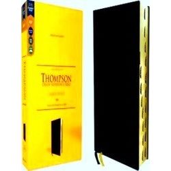Kjv, Thompson Chain-Reference Bible, Large Print, European Bonded Leather, Black