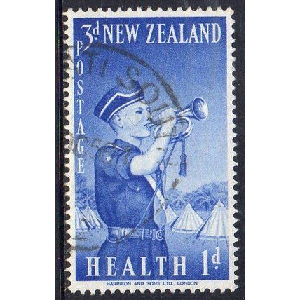 New Zealand 1958 Health Stamp - Brigade 3d + 1d Used