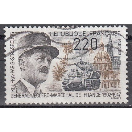 France 1987 Michel 2634 O Cote (2008) 1.00 € Maréchal Général Leclerc