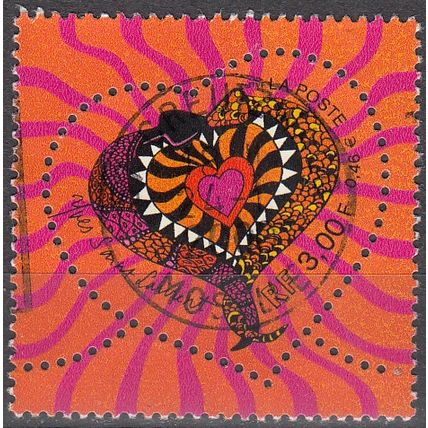 France 2000 Michel 3436 O Cote (2008) 1.80 € Coeur entourés de deux serpents