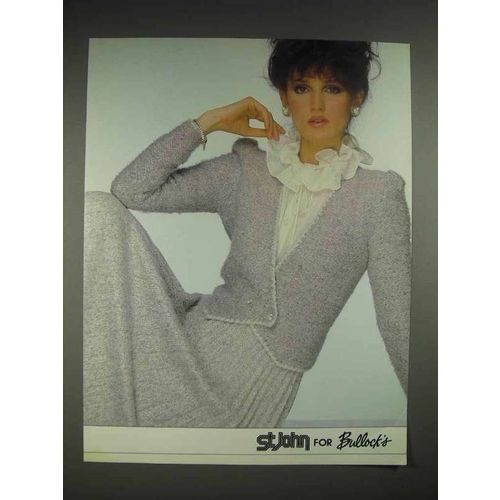 1982 St. John Fashion Ad - For Bullock's