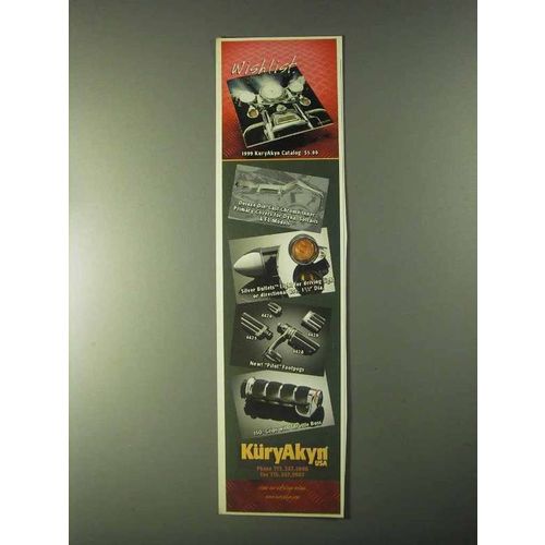 1999 KuryAkyn Motorcycle Parts Ad - Wishlist