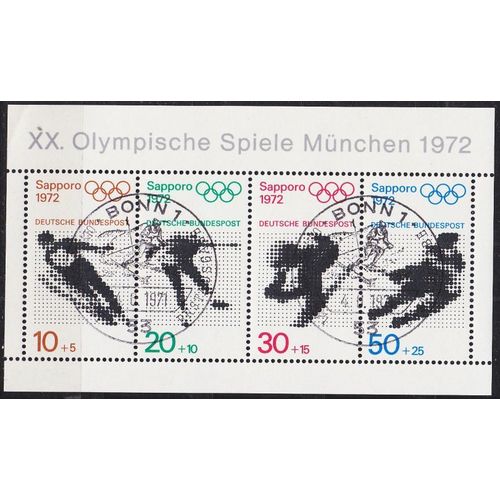 GERMANY BUND [1971] MiNr 0684-87 Block 6 ( Sonder-O/used ) Olympiade