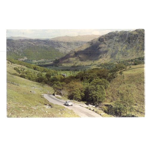 HONISTER PASS AND BORROWDALE VALLEY, CUMBRIA unused vintage postcard. Jarrold =