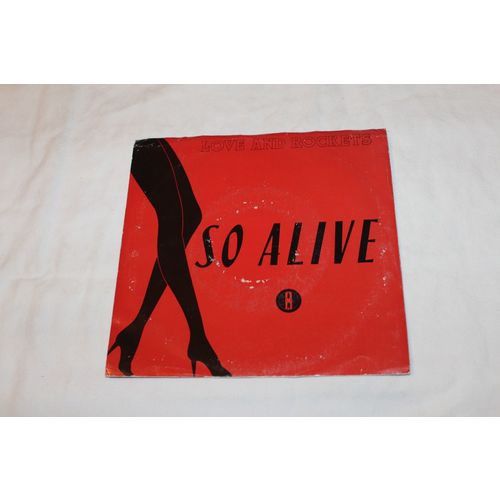 Love and Rockets 45 & Picture Sleeve-SO ALIVE(LP VERSION)-DREAMTIME STEREO