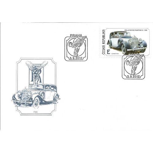 Mi 634/9 FDC: Vintage Cars: Drawings by Václav Zapadik.