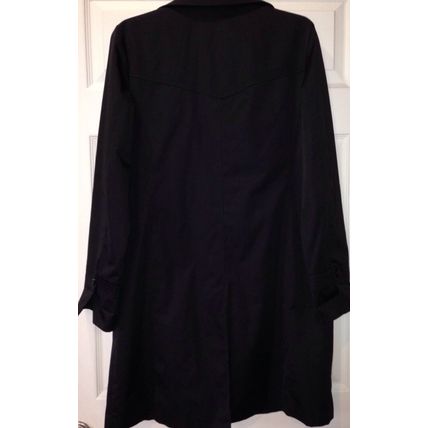 Women Black Stylish Extreme Comfort Coat by Talbots Size Regular M