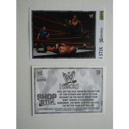 Topps - Merlin 2008 WWE Heroes Wresting Stickers 1-216 & P1-P15 Variants (EB2)