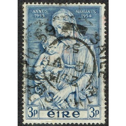Ireland 1954 Marian Year 3d Blue SG158 FU