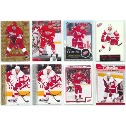 Tomas Holmstrom 8x card lot incl Golds, Retro