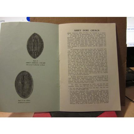 CHURCH OF ABBEY DORE, HEREFORDSHIRE 1979 history/guide book vgc 8 pages