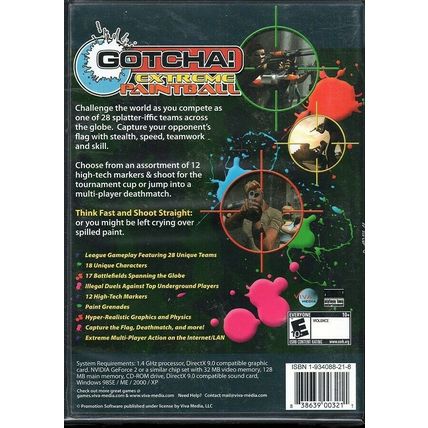 GOTCHA! Extreme Paintball (PC-CD, 2006) for Windows - NEW in DVD BOX