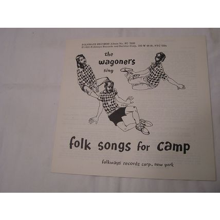 The Wagoners 10" LP with Original Cover & Booklet LP-FOLK SONGS FOR CAMP