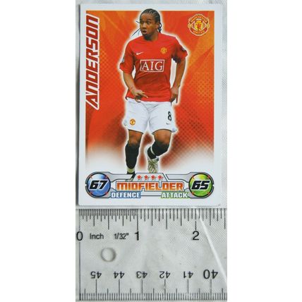 2008/09 Topps Match Attax Trading Card - Anderson, Manchester United
