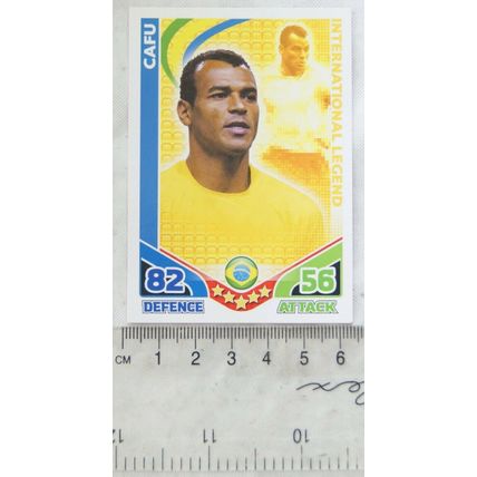 2010 Topps Match Attax World Cup Trading Card - Brazil, Cafu