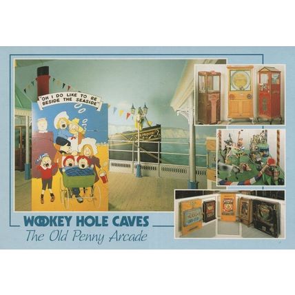 Wookey Hole Caves Bagatuelle Arcade Fair Machines Postcard