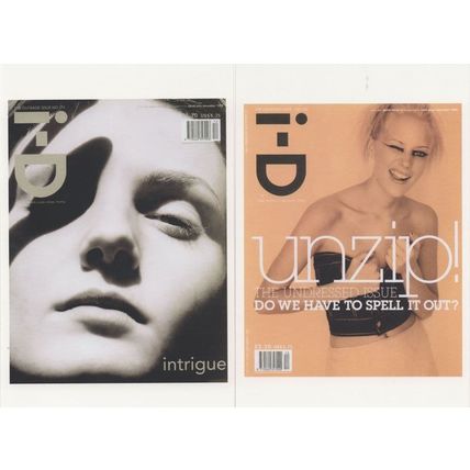 Laura Foster British Model ID Magazine 2x Cover Postcard s