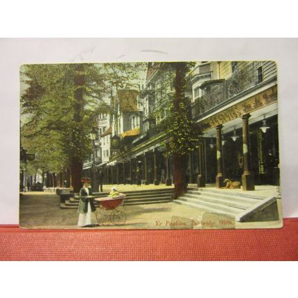 YE PANTILES, TUNBRIDGE WELLS, KENT used antique postcard 1908 pm =