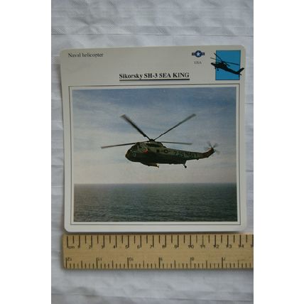 Sikorsky SH-3 Sea King - USA - Naval Helicopter - Collectors Club Card