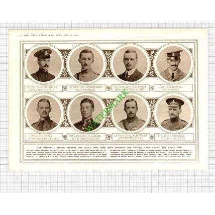 Ypres / Theodore Wright Ranken Dorrell Dease Grenfell Great War - 1914 Cutting