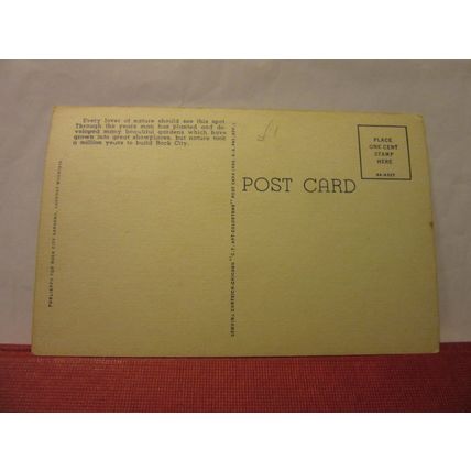 ROCK CITY GARDENS, LOOKOUT MOUNTAIN, Georgia USA unused postcard /