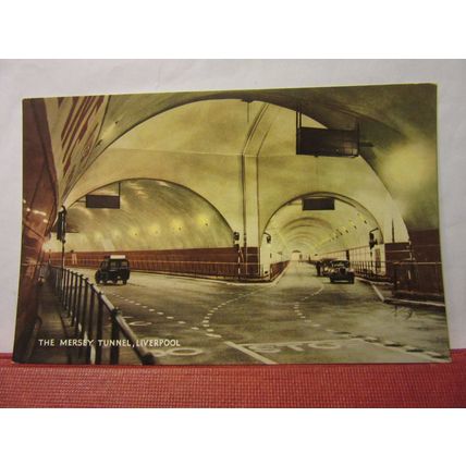 THE MERSEY TUNNEL, LIVERPOOL. unused postcard by J. Salmon dated 1970 =