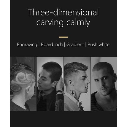 Komingdon Hair Detail Trimmer Magnet Combs Zero Gap Balding Shaver Baby Hair Cut