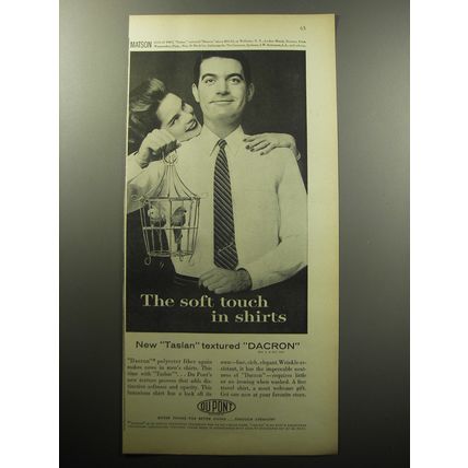 1957 Du Pont Dacron Advertisement - Matson Shirt - The soft touch in shirts