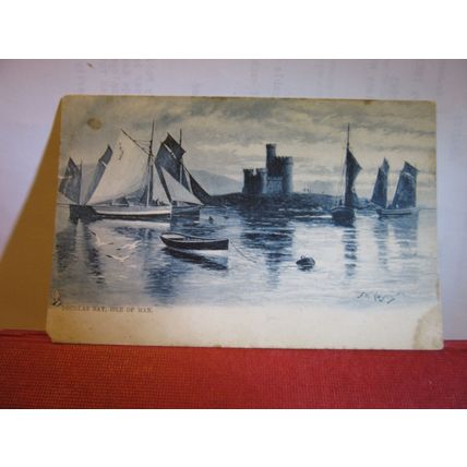DOUGLAS BAY, Isle of Man by F W Hayes used postcard by Raphael Tuck 1902 pm =