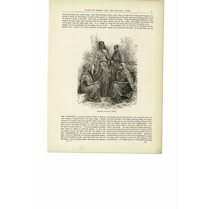 Christian Converts, Bombay (Mumbai), India, Book Illustration (Print), c1880