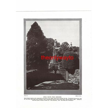 Evening, Rothay Valley, Ambleside, Westmorland, UK, Book Illustration, c1920