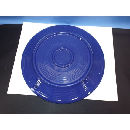 Rare Vintage 1930s Fiesta 12" Cobalt Blue Divided Compartment Plate Fiestaware