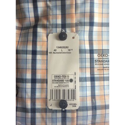 Olymp Luxor Men's S/S Shirt Business / Formal Shirt Check 38 cm (S) 15"