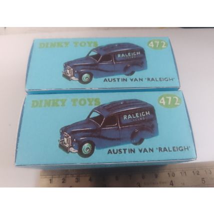 Dinky No472 Austin Van "RALEIGH" Blue - Replica / Repro Box