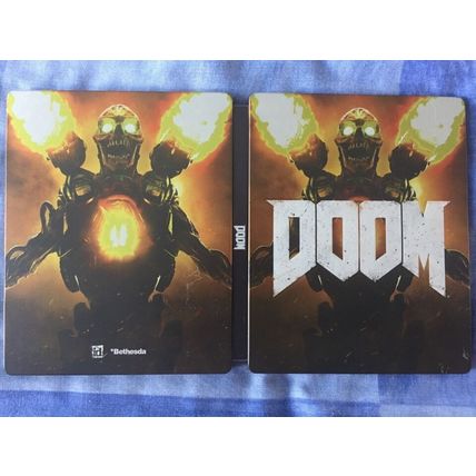 DOOM (2016 Sony PlayStation 4 FPS Game in Steelbook Case) PS4 1st person shooter
