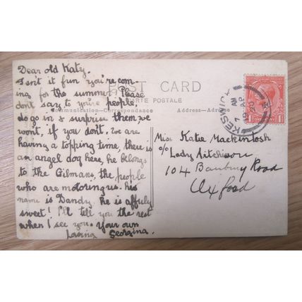 PHOTOCARD: CUMBRIA - KESWICK HOTEL: 1920