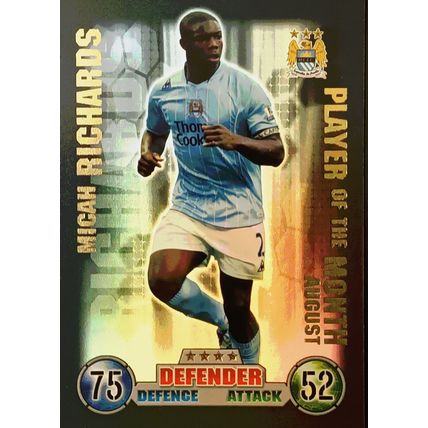 Match Attax Extra 2007/08 Player Of The Monthh P4: Micah Richards MAN CITY
