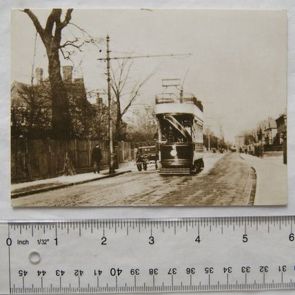 1996 postcard Tramcar in Pelham Road, Gravesham - early 20th century