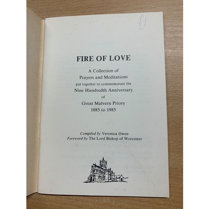 1985 "FIRE OF LOVE" PRAYERS & MEDITATIONS RELIGIOUS PAPERBACK BOOKLET (LL)
