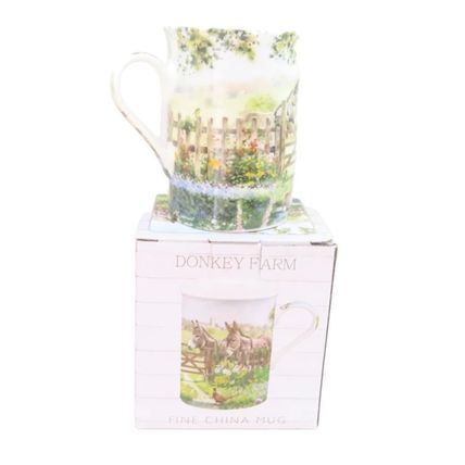 Donkeys Mug Fine China Mug 9 CM Ceramic Dishwasher & Microwave Safe Gift Drinks