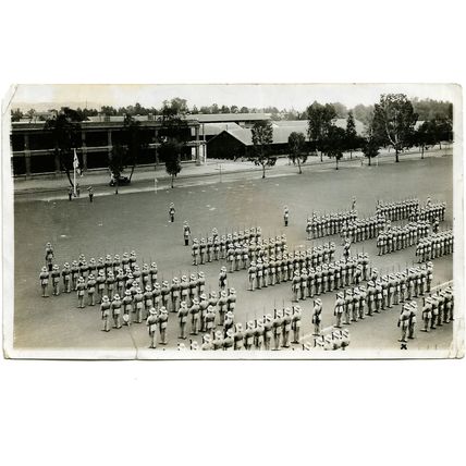 Egypt Alexandria Ras-El-Tin barracks British Army postcard posted 1925 & photo