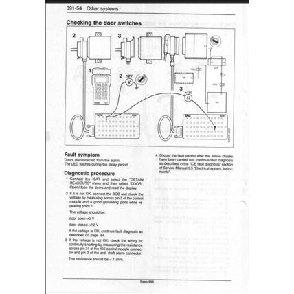 Saab 900 Electrical System Workshop Manual 1994 199321103 PDF